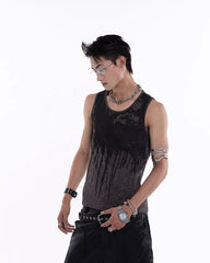 New American Street Ink Elastic Tank Top