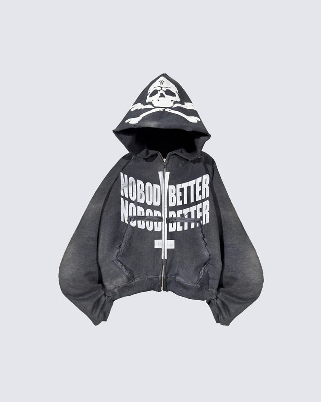 European and American Dark Style Hoodie Hover Image