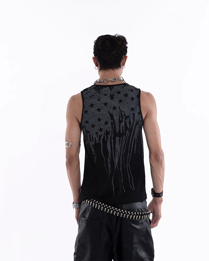 New American Street Ink Elastic Tank Top
