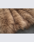 Faux Fur Layered Hooded Jacket