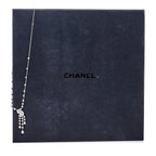 18K White Gold Diamond Eternal No 5 Drop Necklace