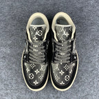 Custom Air Jordan 1 Low 'Noir Loom'