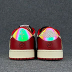 (CUSTOM) Air JORDAN 1 LOW 'BLACK RED'