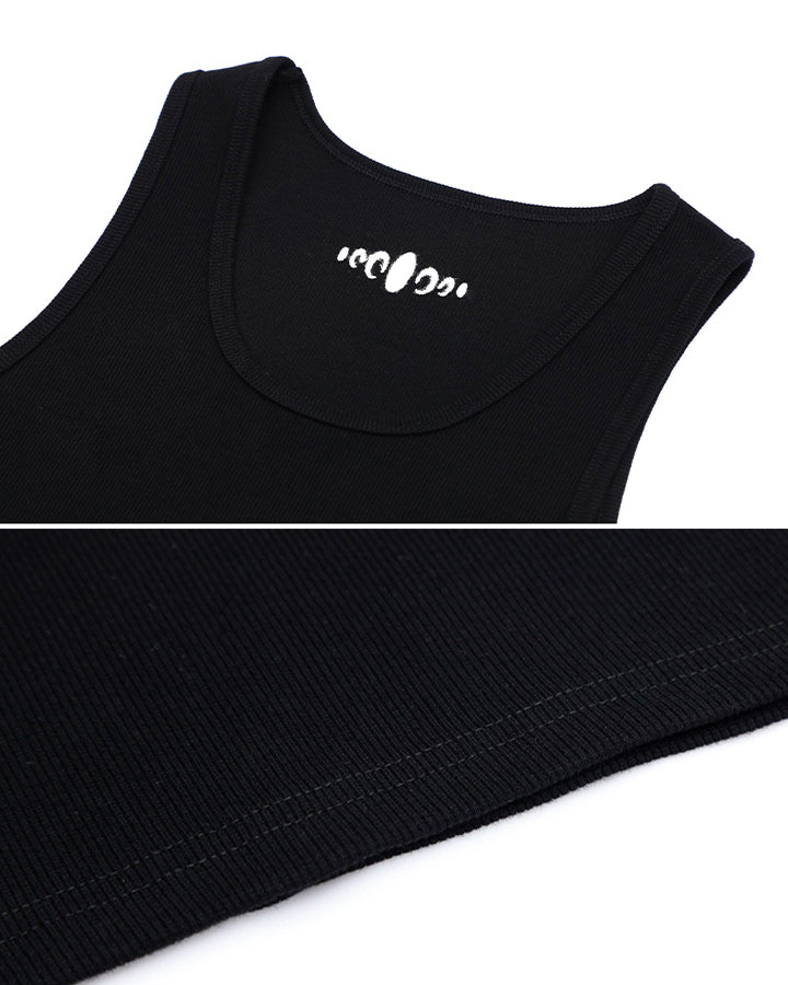 Street-Edge Vintage Embroidered Slim Fit Tank