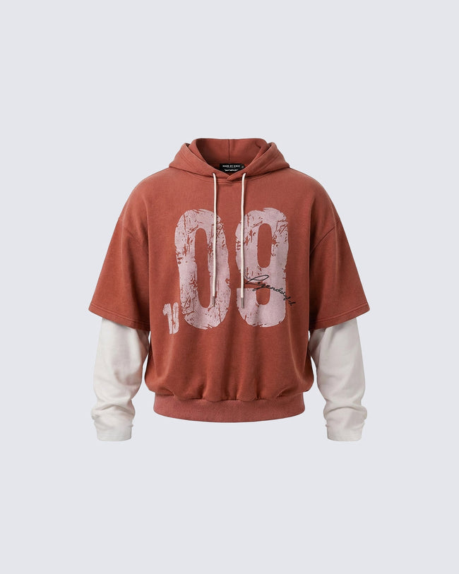 Layered Jersey Hoodie Hover Image