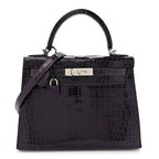 Shiny Niloticus Crocodile Kelly Sellier 28 Amethyst