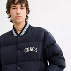 Coach Outlet Varsity Down Jacket In Recycled Polyester