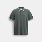 Coach Outlet Signature Trim Polo In Organic Cotton