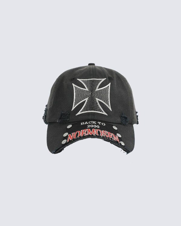 New Vintage Cross Stud Baseball Cap Hover Image