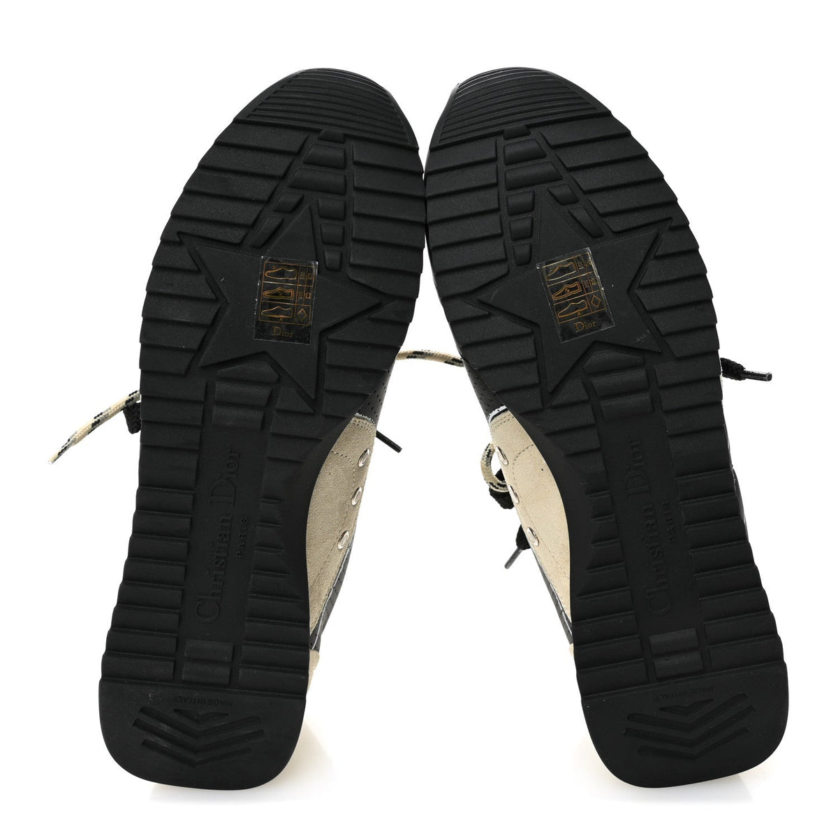 Calfskin Nylon Womens D-Sketch Sneakers 39 Black