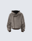 Faux Fur Zip-Up Hoodie