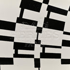 Calfskin Printed Op'H Oran Sandals 40.5 Black White