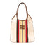 Canvas Calfskin Striped Ivy Beige Naturale Moro