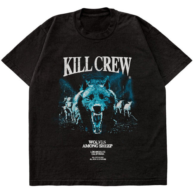 OVERSIZED MIDST OF WOLVES T-SHIRT - BLACK Hover Image