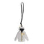 Calfskin Hoodie Trick Bag Charm Grigio
