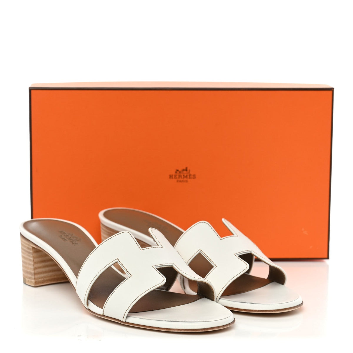 Calfskin Oasis Sandals 38.5 White