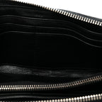 Patent Bow Flap Wallet Green Black