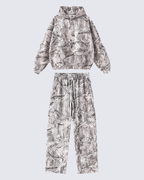 Heavyweight Fleece Camo Hoodie Cotton Blend