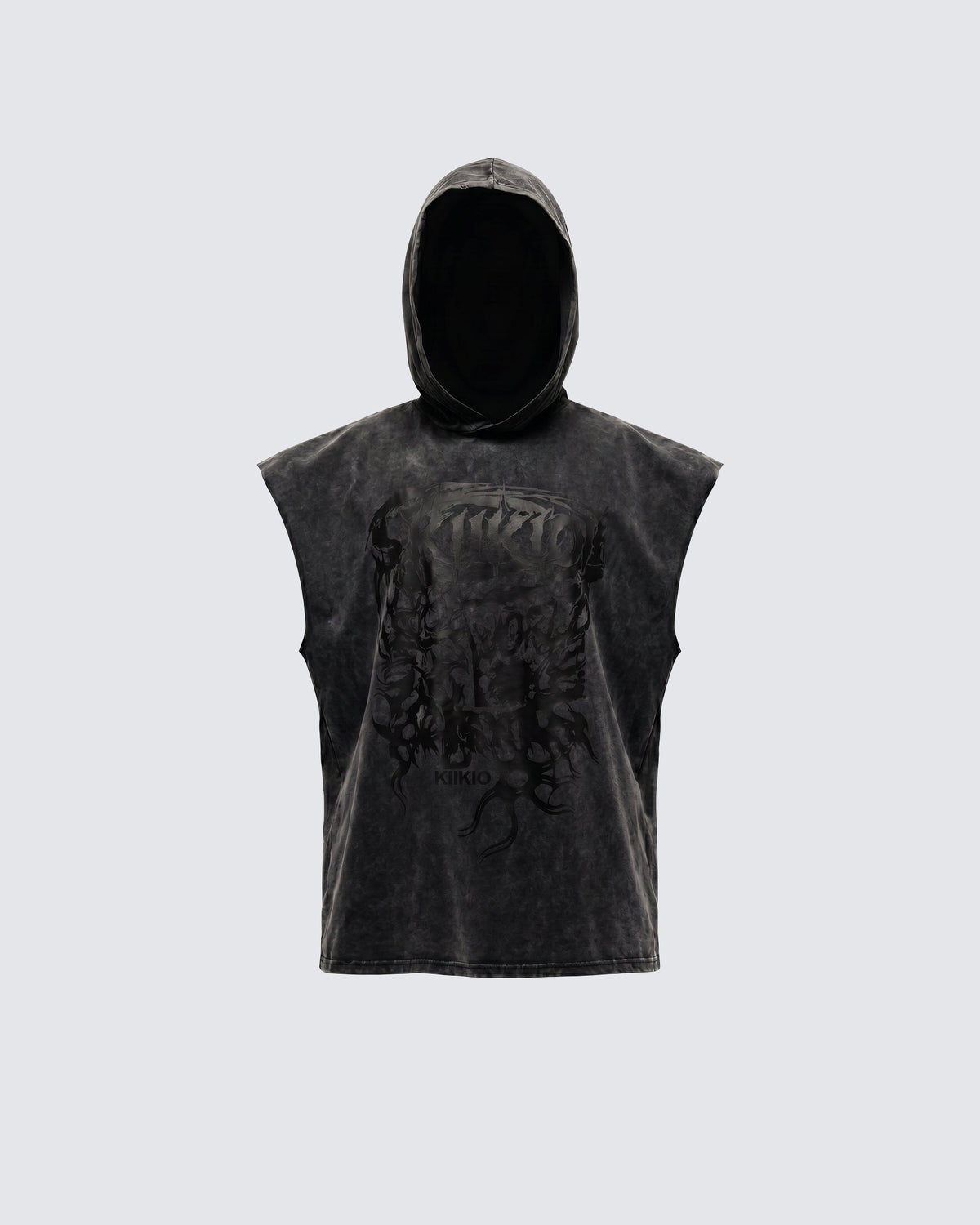 KIIKIO-New Washed Hooded Sleeveless Top