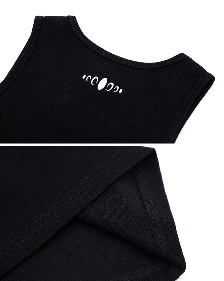 Street-Edge Vintage Embroidered Slim Fit Tank