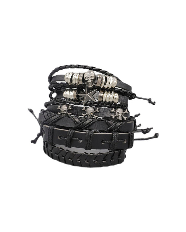 New Star Skull Braided Wristbands Main Image