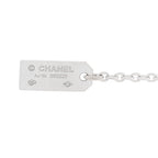18K White Gold Diamond Eternal No 5 Drop Necklace