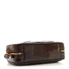 Nappa Patchwork Small Beau Top Handle Bag Briarwood