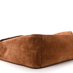 Suede Calfskin Souplissimo Maxi Flap Camel