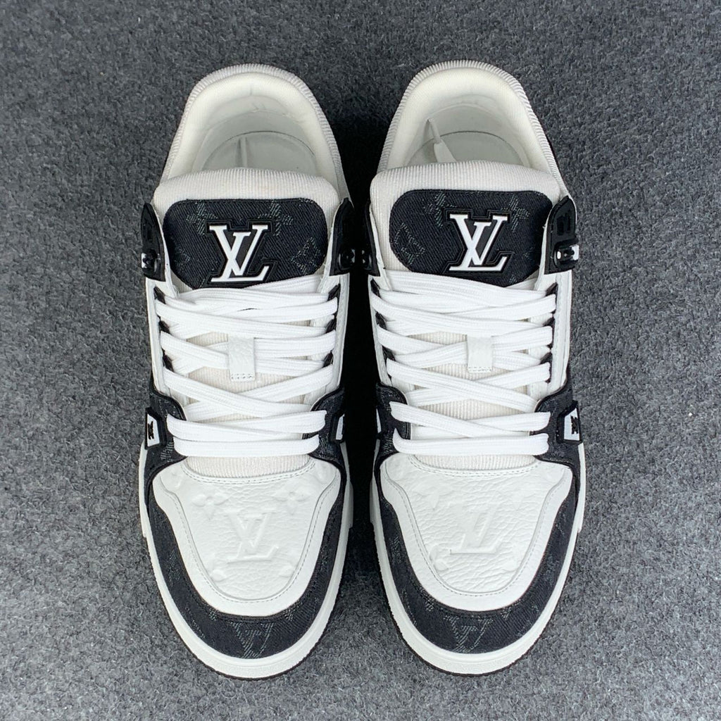 LV Trainer 'Black Monogram Denim’