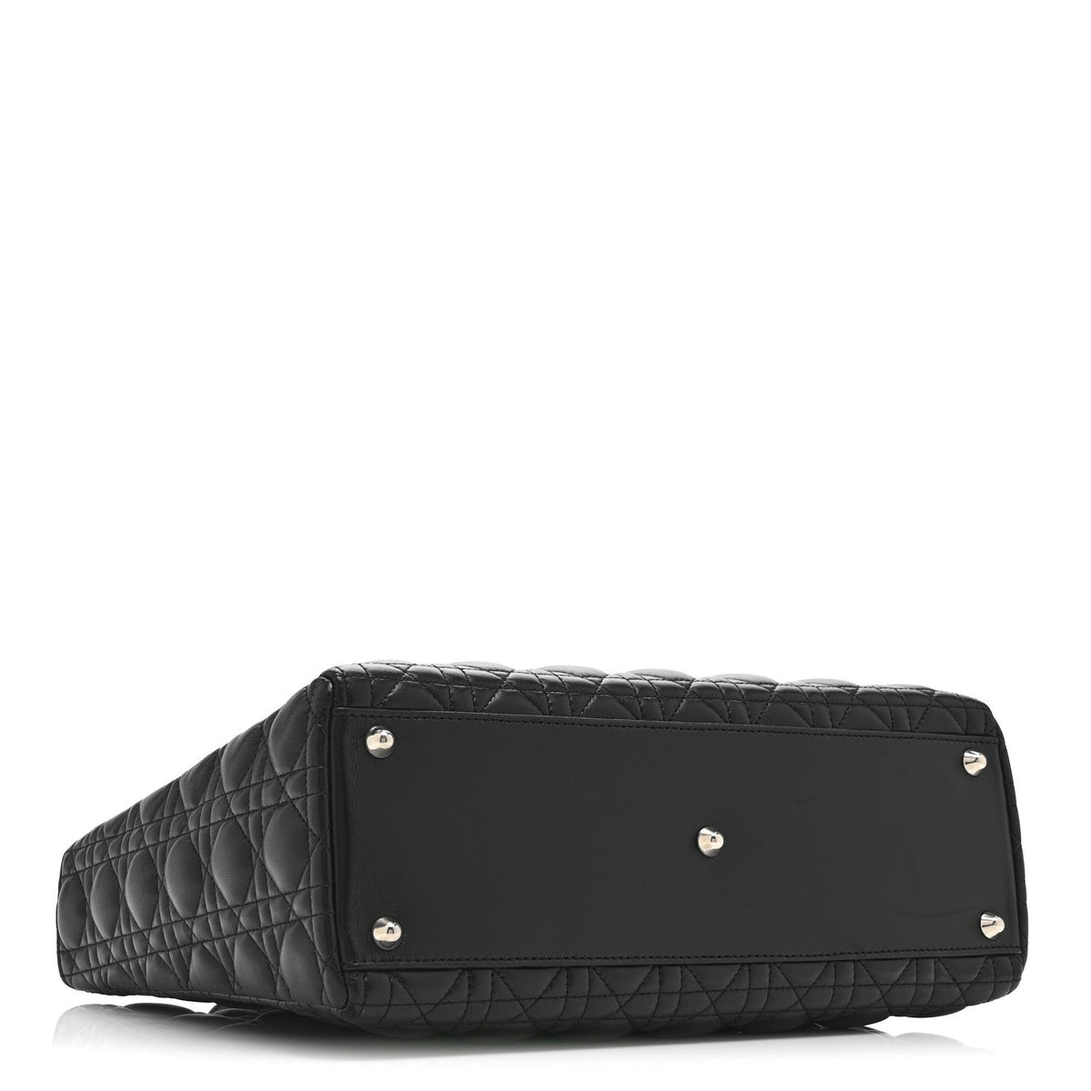 Lambskin Cannage Large Lady Dior Black