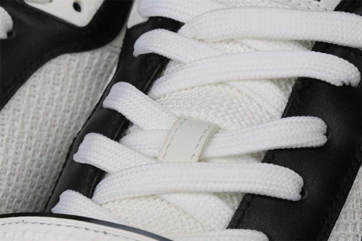 LV Trainer Low 'Velcro Strap - Black Monogram Denim'
