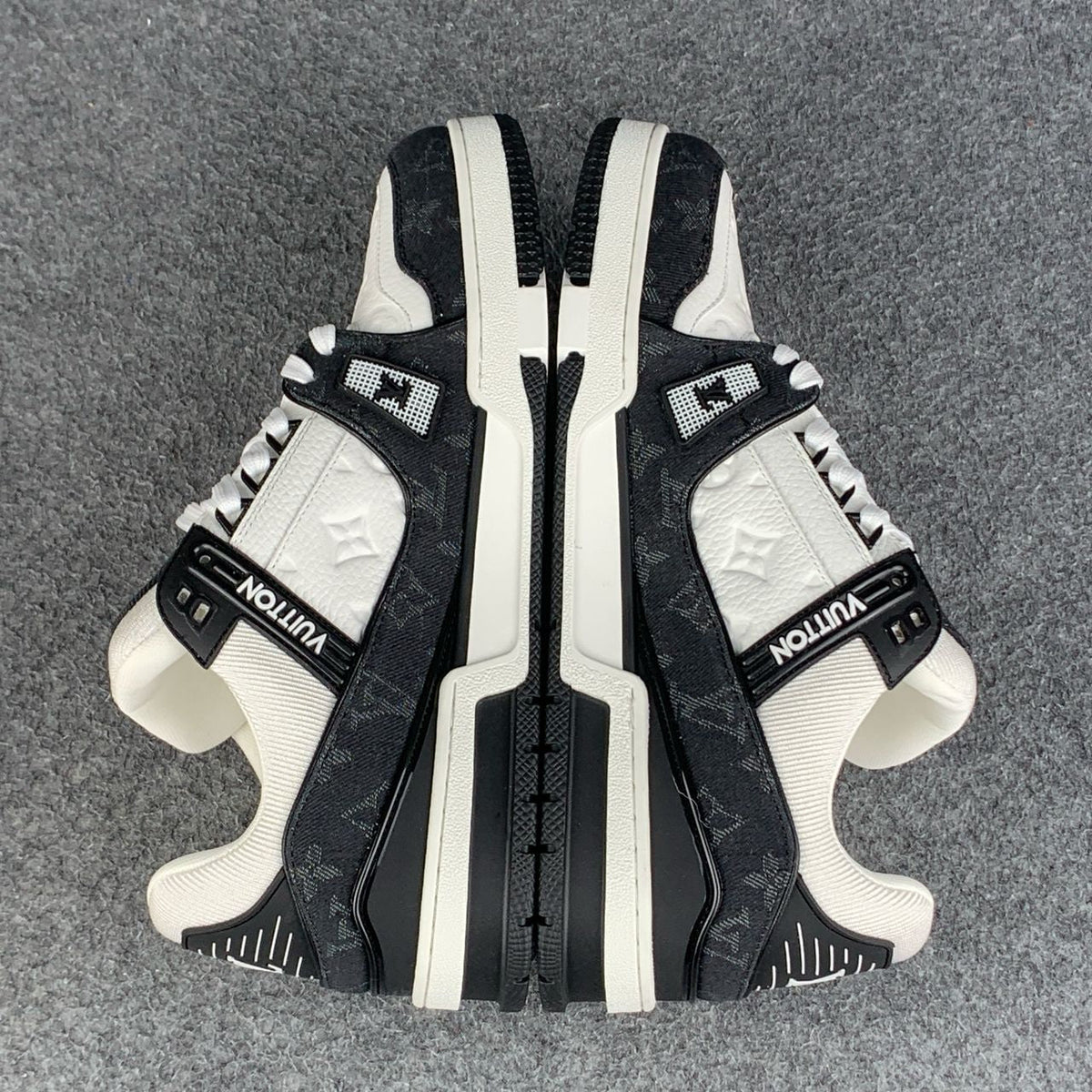 LV Trainer 'Black Monogram Denim’