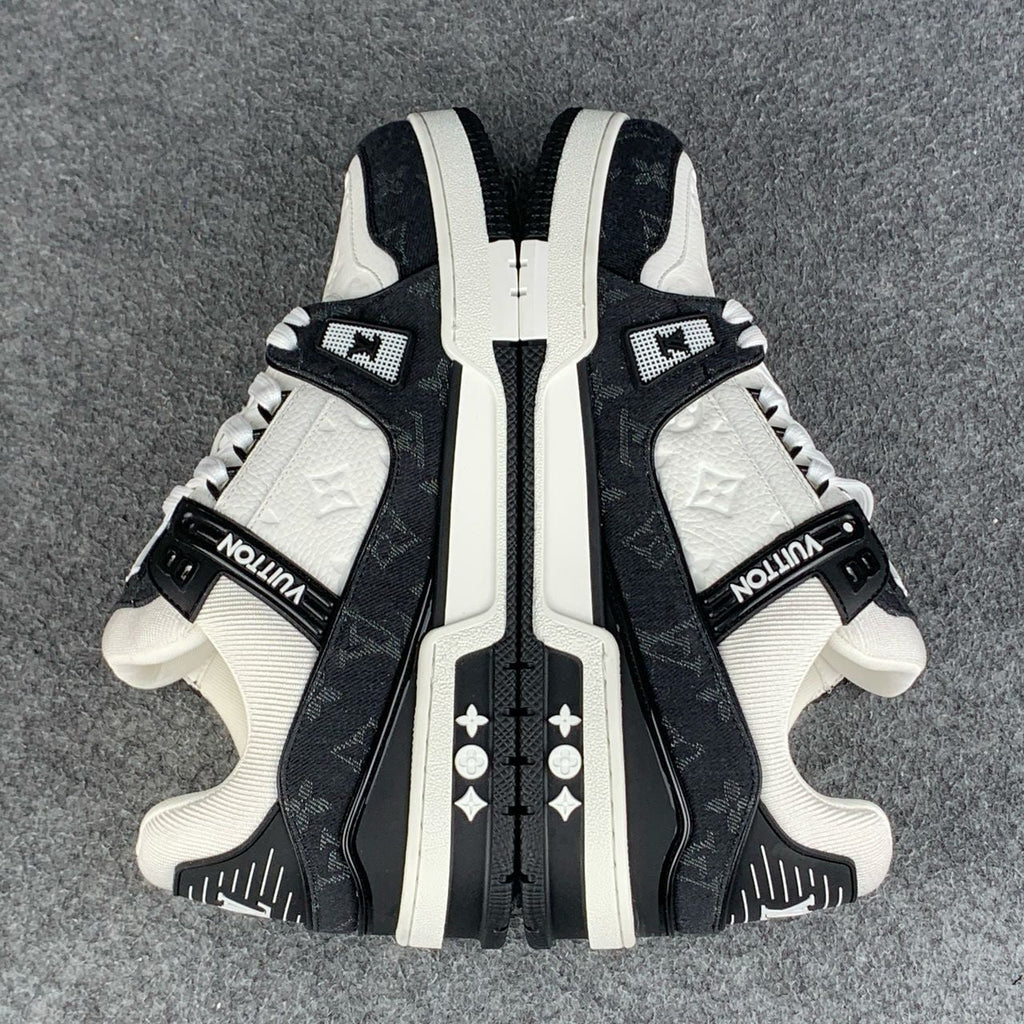 LV Trainer 'Black Monogram Denim’