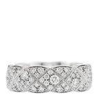 18K White Gold Diamond Small Coco Crush Full Paved Ring 54 7