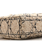 Tweed Cannage Medium Lady D-Joy Natural Black