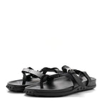 Calfskin Womens Inboard Sandals 38 Black
