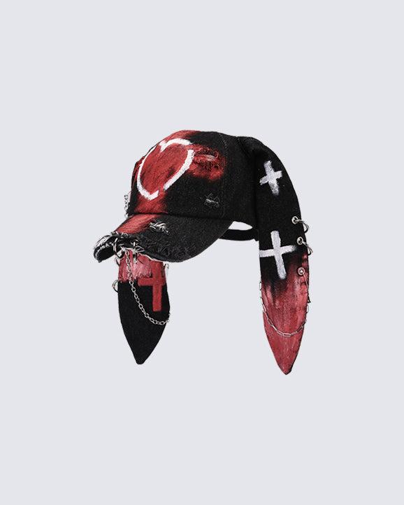 Punk Bunny Ear Baseball Cap Main Image