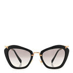Acetate Metal Cat Eye Sunglasses SMU10N Black