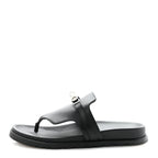 Calfskin Womens Empire Sandals 38 Black