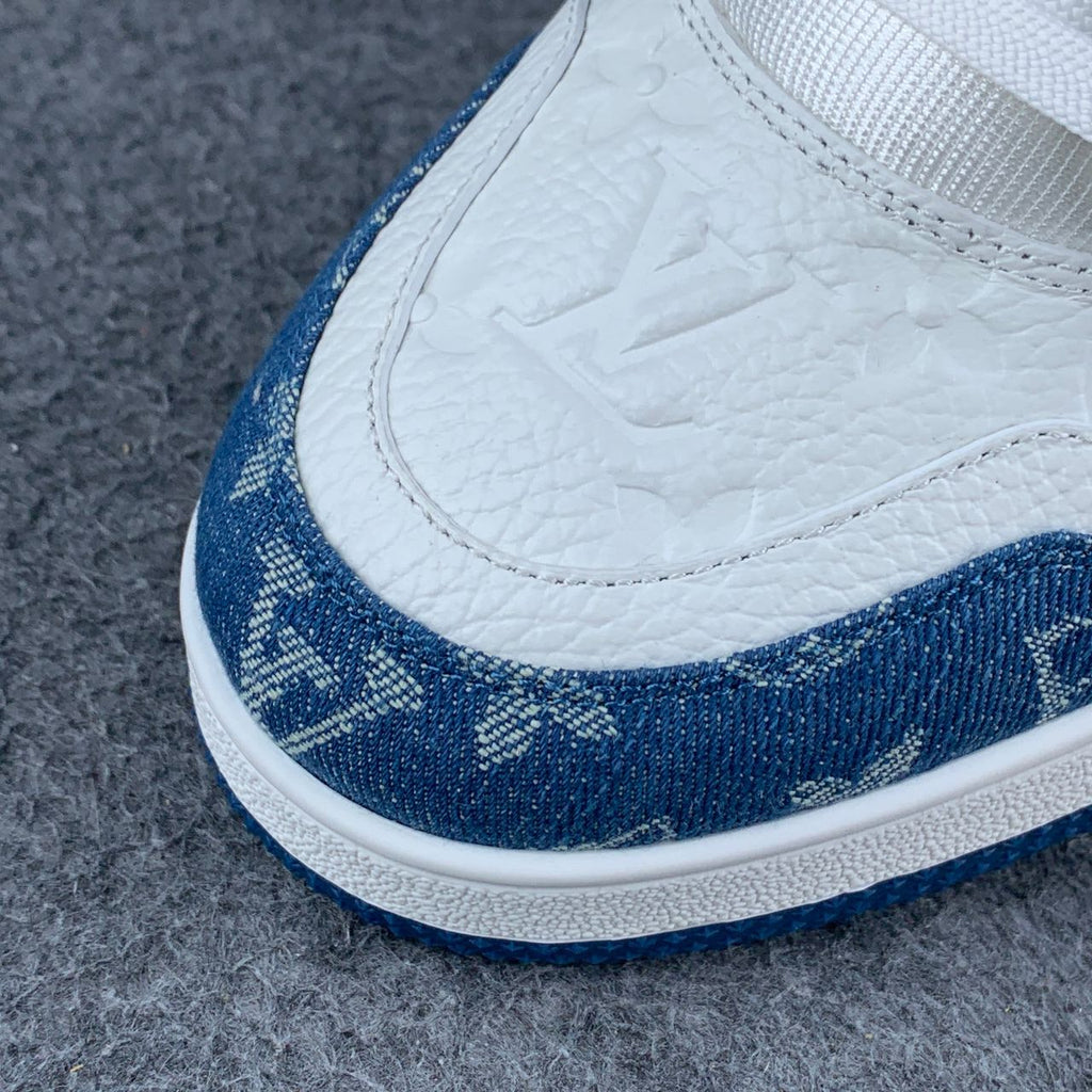 LV Trainer Monogram Denim 'White Blue'