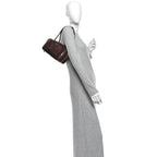 Nappa Patchwork Small Beau Top Handle Bag Briarwood