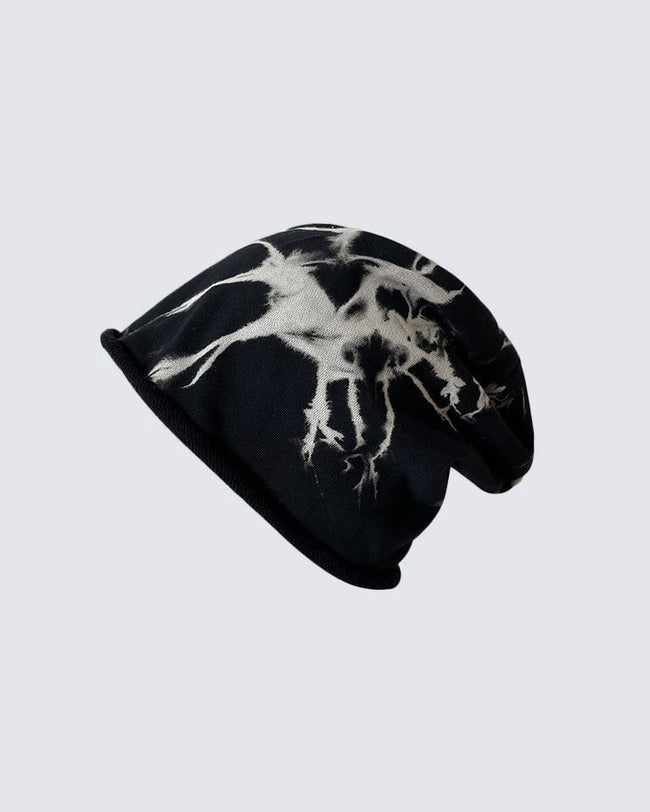 Street Style Tie-Dye Loose Knit Beanie Hover Image