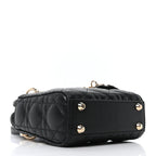 Lambskin Cannage Micro Lady Dior Black