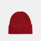 Coach Outlet Coach Script Knit Beanie