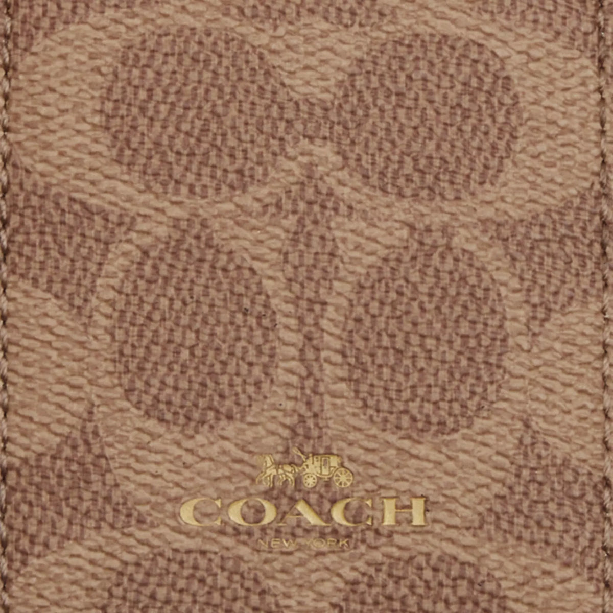 Coach Outlet Id Lanyard In Signaure Canvas