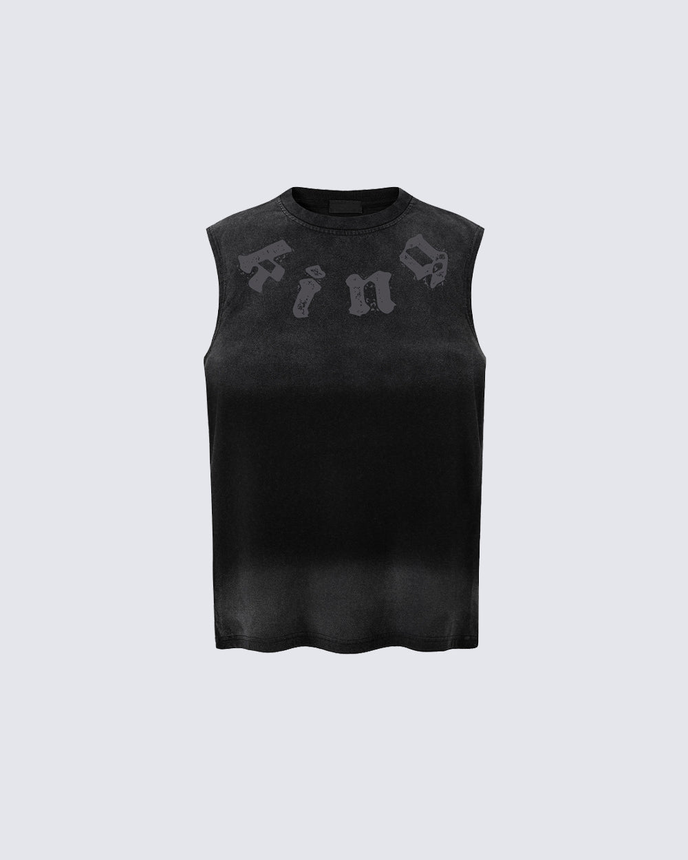 American Retro Style Minimalist Letter Print Vest