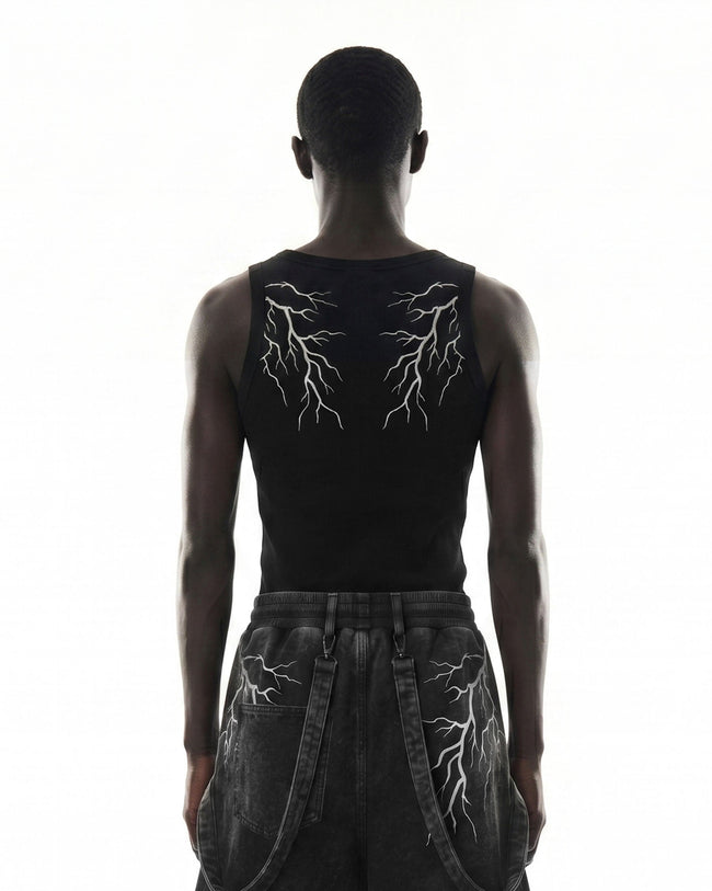 LIGHTNING Series | Street Style Ribbed Tank Top Main Image