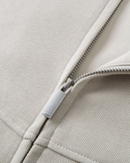 Embroidered Graphic Zip-Up Hoodie