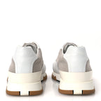 Canvas Calfskin Mens Trail Sneakers 41.5 Prunoir White