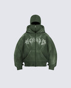KIIKIO Stonewashed Balaclava Integrated Hoodie